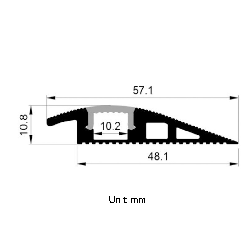 LED Carpet To Tile Transition Strip Channel For 10mm Strip Lights LED Carpet To Tile Transition Strip Channel For 10mm Strip Lights